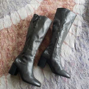 FRANCO SARTO Gray Under-the-knee Boots Sz 7